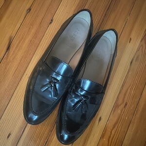 J. Crew Black Tassel Loafers